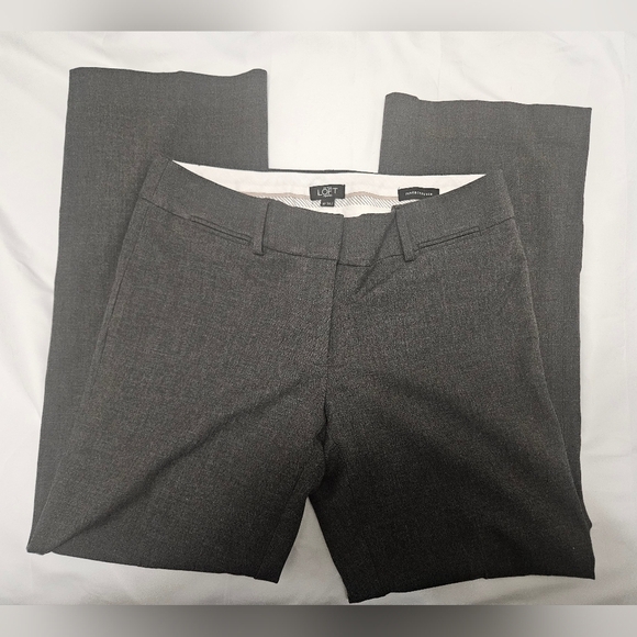 Ann Taylor Loft Petites Marisa Trouser Gray Pants! - Picture 2 of 7